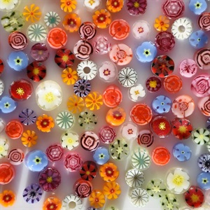 Murrine stora blommor mix CoE90